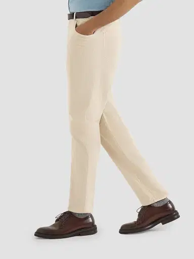 Brunello Cucinelli Men's Garment-Dyed Five-Pocket Trousers in Cotton Narrow Wale Corduroy - Sand | Thumbnail 3 Brunello Cucinelli Men's Garment-Dyed Five-Pocket Trousers in Cotton Narrow Wale Corduroy - Sand | Thumbnail 3