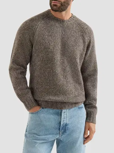 Brunello Cucinelli Men's Cashmere and Silk Sweater - Brown - Size 48 | Thumbnail 2 Brunello Cucinelli Men's Cashmere and Silk Sweater - Brown - Size 48 | Thumbnail 2