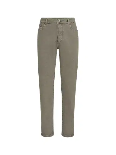 Brunello Cucinelli Men's Lightweight Denim Traditional Fit Five-Pocket Jeans - Military - Size 50 | Thumbnail 1
