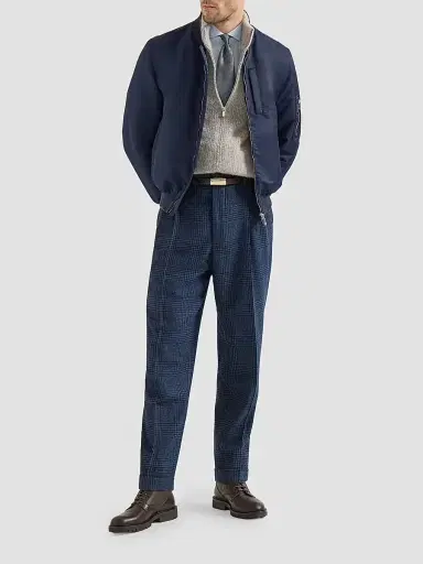 Brunello Cucinelli Men's Cashmere and Silk High-Neck Cardigan - Beige - Size 44 | Thumbnail 6 Brunello Cucinelli Men's Cashmere and Silk High-Neck Cardigan - Beige - Size 44 | Thumbnail 6