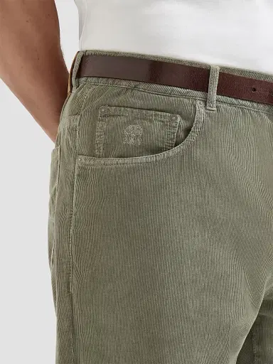 Brunello Cucinelli Men's Garment-Dyed Five-Pocket Trousers in Cotton Narrow Wale Corduroy | Thumbnail 5