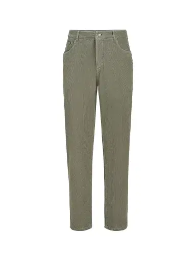 Brunello Cucinelli Men's Garment-Dyed Five-Pocket Trousers in Cotton Narrow Wale Corduroy | Thumbnail 1