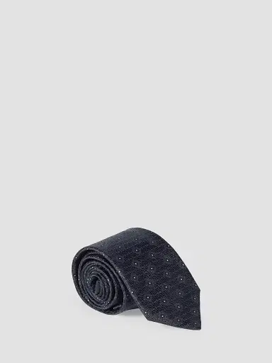 Brunello Cucinelli Men's Silk Tie with Geometric Pattern | Thumbnail 2