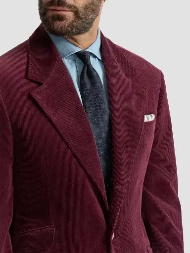 Brunello Cucinelli Men's Silk Tie with Geometric Pattern | Thumbnail 3
