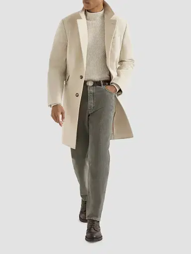 Brunello Cucinelli Men's Garment-Dyed Denim Iconic Fit Five-Pocket Jeans - Grey - Size 48 | Thumbnail 2
