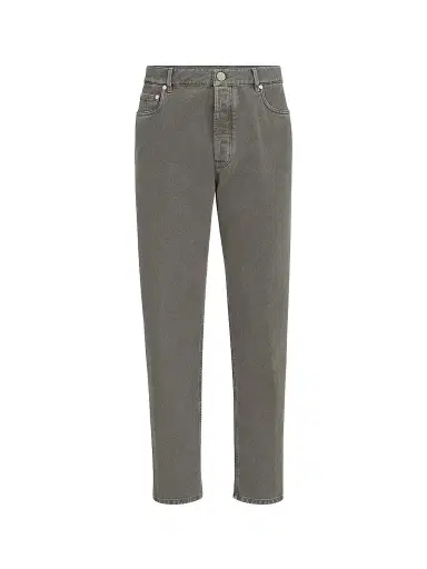 Brunello Cucinelli Men's Garment-Dyed Denim Iconic Fit Five-Pocket Jeans - Grey - Size 48 | Thumbnail 1