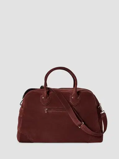 Brunello Cucinelli Men's Suede Weekender Bag | Thumbnail 3