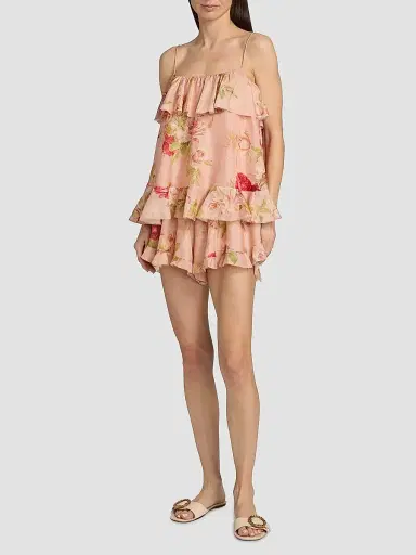 Zimmermann Women's Roselight Printed Silk Cami Top | Thumbnail 2 Zimmermann Women's Roselight Printed Silk Cami Top | Thumbnail 2
