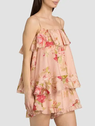 Zimmermann Women's Roselight Printed Silk Cami Top | Thumbnail 4 Zimmermann Women's Roselight Printed Silk Cami Top | Thumbnail 4