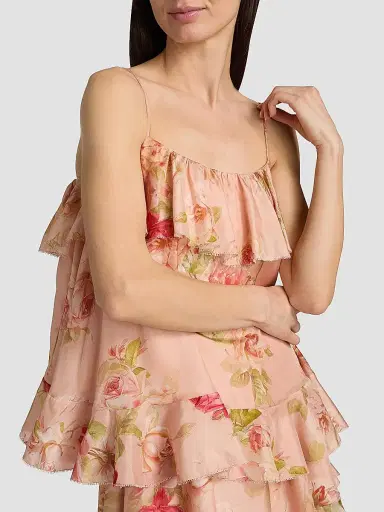 Zimmermann Women's Roselight Printed Silk Cami Top | Thumbnail 6 Zimmermann Women's Roselight Printed Silk Cami Top | Thumbnail 6