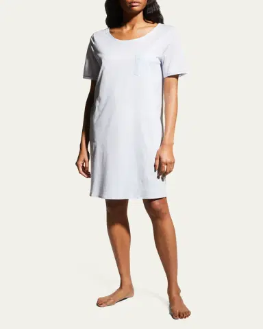 Hanro Cotton Deluxe Short-Sleeve Big Sleepshirt | Thumbnail 2 Hanro Cotton Deluxe Short-Sleeve Big Sleepshirt | Thumbnail 2