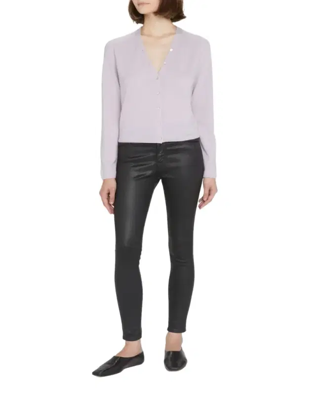 Farrah Sateen High-Rise Ankle Skinny Jeans