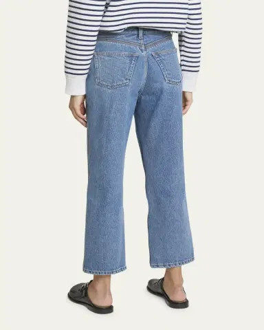 Loewe Cropped Jeans with Anagram Knee Detail | Thumbnail 3