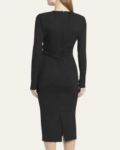 Giorgio Armani Keyhole Milano Jersey Sheath Dress | Thumbnail 3