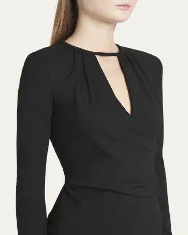 Giorgio Armani Keyhole Milano Jersey Sheath Dress | Thumbnail 5