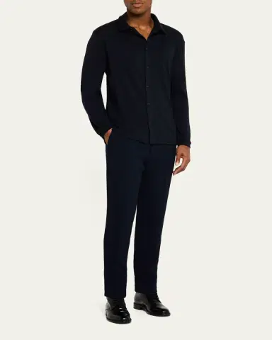 Giorgio Armani Men's Cashmere Button-Front Cardigan | Thumbnail 2