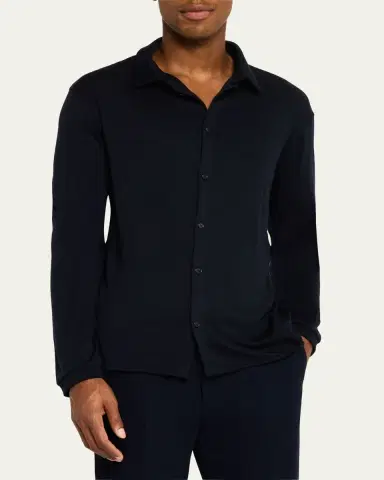 Giorgio Armani Men's Cashmere Button-Front Cardigan | Thumbnail 4