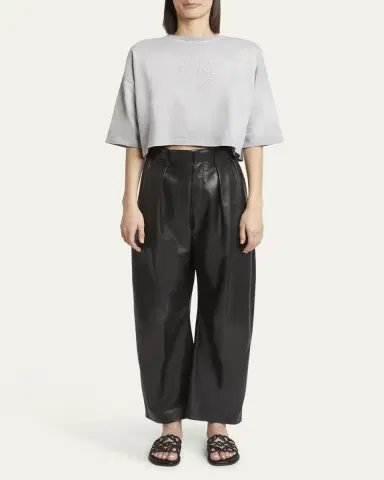 Loewe Petal Leather Anagram Slide Sandals | Thumbnail 3 Loewe Petal Leather Anagram Slide Sandals | Thumbnail 3
