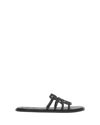 Loewe Petal Leather Anagram Slide Sandals | Thumbnail 1 Loewe Petal Leather Anagram Slide Sandals | Thumbnail 1