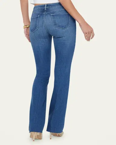 L'Agence Sneeki Low-Rise Sneaker Straight Jeans | Thumbnail 2