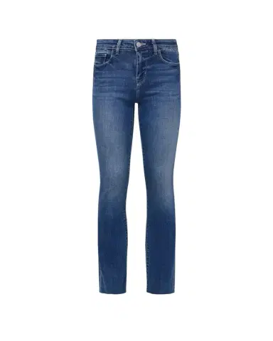 L'Agence Sneeki Low-Rise Sneaker Straight Jeans | Thumbnail 1