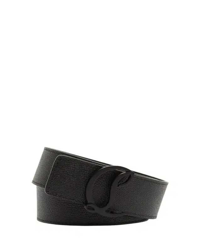 Christian Louboutin Men's Mooncrest-Buckle Reversible Leather Belt