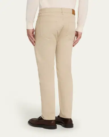 Loro Piana Men's Quarona Slim Five-Pocket Trousers | Thumbnail 3 Loro Piana Men's Quarona Slim Five-Pocket Trousers | Thumbnail 3