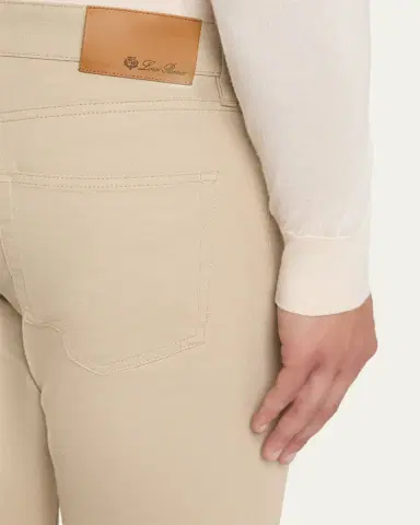 Loro Piana Men's Quarona Slim Five-Pocket Trousers | Thumbnail 5 Loro Piana Men's Quarona Slim Five-Pocket Trousers | Thumbnail 5