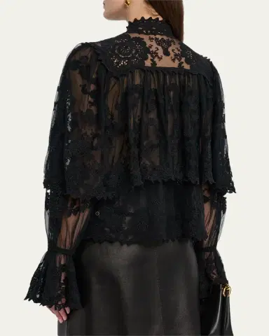 Kobi Halperin Kaylor Layered Embroidered Mesh Blouse | Thumbnail 3 Kobi Halperin Kaylor Layered Embroidered Mesh Blouse | Thumbnail 3
