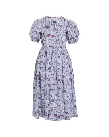 Ulla Johnson Adriana Printed Puff-Sleeve Midi Dress | Thumbnail 1 Ulla Johnson Adriana Printed Puff-Sleeve Midi Dress | Thumbnail 1