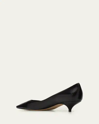 The Row Liisa Leather Kitten-Heel Pumps | Thumbnail 4 The Row Liisa Leather Kitten-Heel Pumps | Thumbnail 4