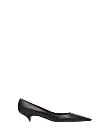 The Row Liisa Leather Kitten-Heel Pumps | Thumbnail 1 The Row Liisa Leather Kitten-Heel Pumps | Thumbnail 1