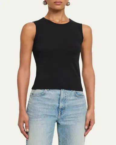 SLVRLAKE Crewneck Cotton Tank Top | Thumbnail 4