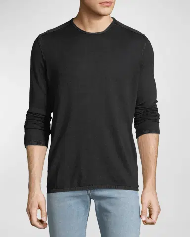 John Varvatos Star U.S.A. Long Sleeve Cotton Crewneck Tee | Thumbnail 4 John Varvatos Star U.S.A. Long Sleeve Cotton Crewneck Tee | Thumbnail 4