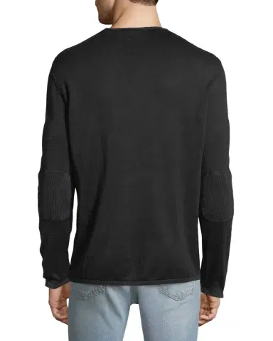 John Varvatos Star U.S.A. Long Sleeve Cotton Crewneck Tee | Thumbnail 1 John Varvatos Star U.S.A. Long Sleeve Cotton Crewneck Tee | Thumbnail 1