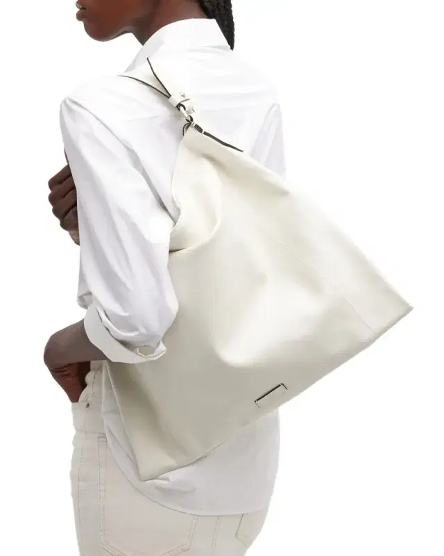 Jimmy Choo Ana Zip Leather Hobo Bag