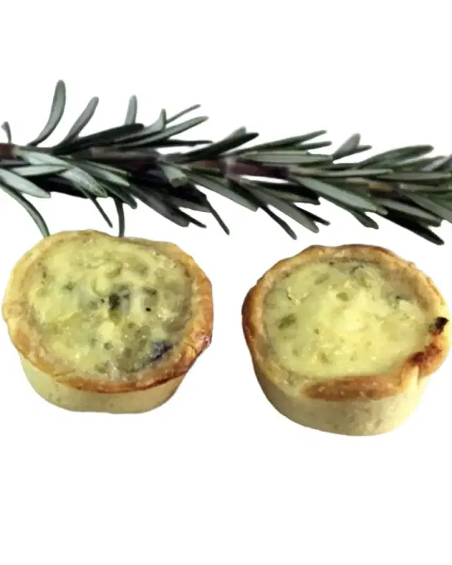 The Cajun Turkey Co Gruyere Summer Leek Tart, 10 Pieces - Serves 5-10
