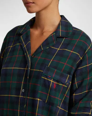 Polo Ralph Lauren The Madison Flannel Pajama Set | Thumbnail 3 Polo Ralph Lauren The Madison Flannel Pajama Set | Thumbnail 3