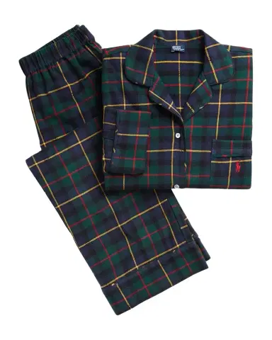 Polo Ralph Lauren The Madison Flannel Pajama Set | Thumbnail 1 Polo Ralph Lauren The Madison Flannel Pajama Set | Thumbnail 1