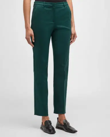 Emporio Armani Straight-Leg Couture Cotton Trousers | Thumbnail 3 Emporio Armani Straight-Leg Couture Cotton Trousers | Thumbnail 3