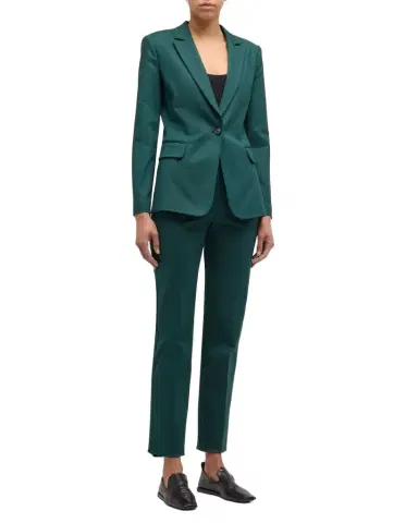 Emporio Armani Straight-Leg Couture Cotton Trousers | Thumbnail 1 Emporio Armani Straight-Leg Couture Cotton Trousers | Thumbnail 1