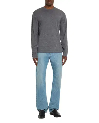 Ferragamo Men's Extra-Fine Wool Crewneck Sweater | Thumbnail 1 Ferragamo Men's Extra-Fine Wool Crewneck Sweater | Thumbnail 1