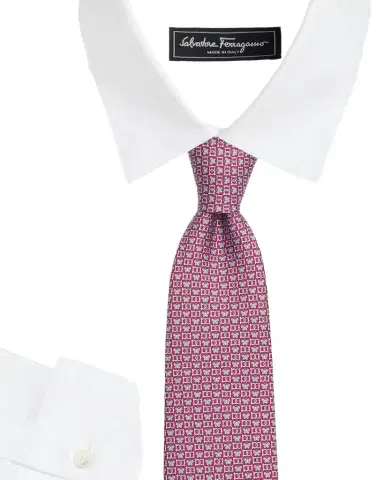 Ferragamo Men's Brigitte Gancini Butterfly Silk Tie | Thumbnail 1