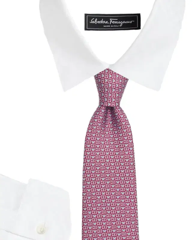 Ferragamo Men 's Brigitte Gancini Butterfly Silk Tie