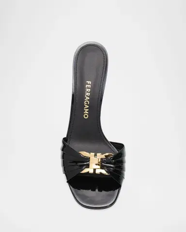 Ferragamo 70mm Witty Patent Leather Mules | Thumbnail 5 Ferragamo 70mm Witty Patent Leather Mules | Thumbnail 5