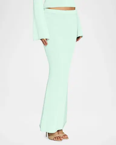 SEROYA Kora Knit Maxi Skirt | Thumbnail 7