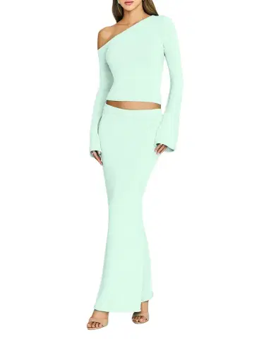 SEROYA Kora Knit Maxi Skirt | Thumbnail 1