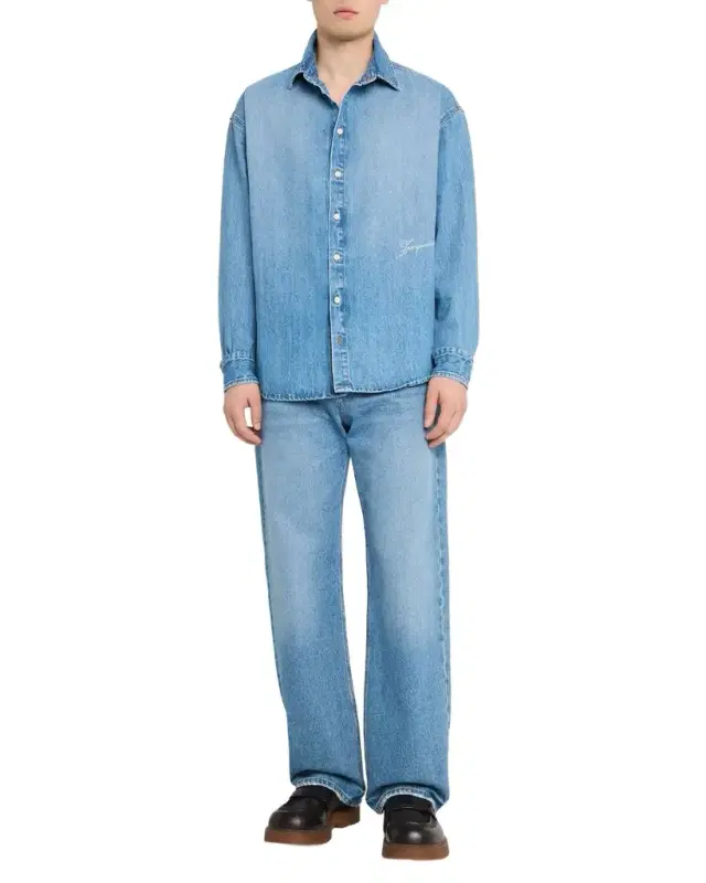 Men 's Cotton Denim Shirt Men 's Cotton Denim Shirt