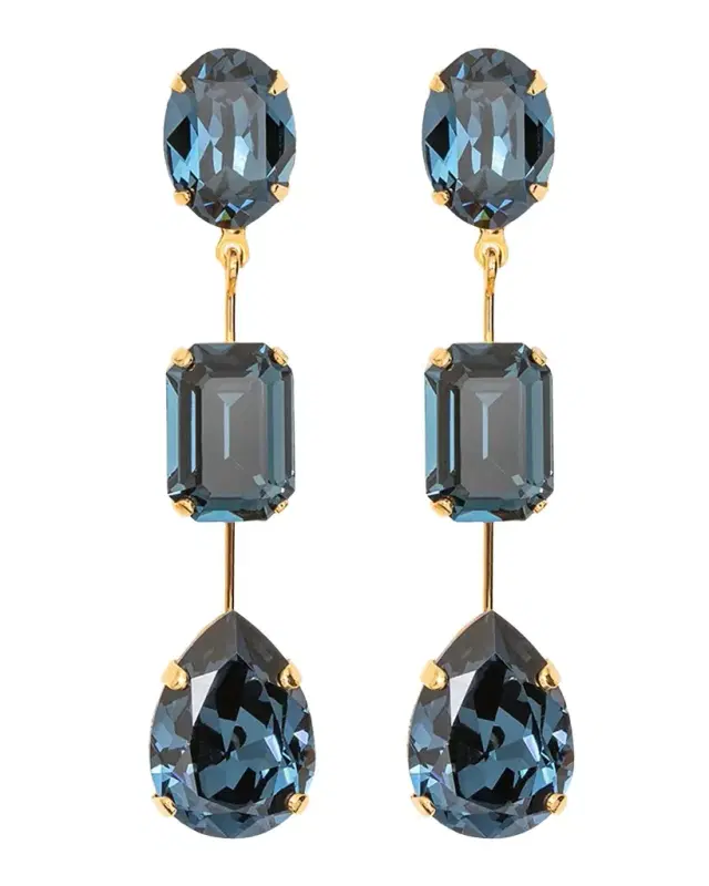 Allanah Linear Crystal Earrings