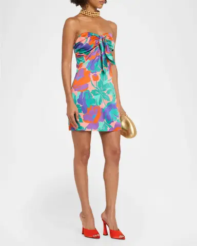 Ramy Brook Dahlia Orion Strapless Floral-Print Mini Dress | Thumbnail 3 Ramy Brook Dahlia Orion Strapless Floral-Print Mini Dress | Thumbnail 3